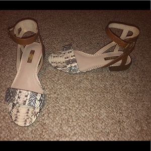 Beautiful snake skin Louise et cie sandals!